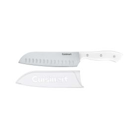 Cuisinart Classic 7" White Triple Rivet Santoku Knife, CEW3R-7SAN3