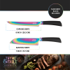 Thyme & Table 13-Piece Knife Block Set, Rainbow Blades